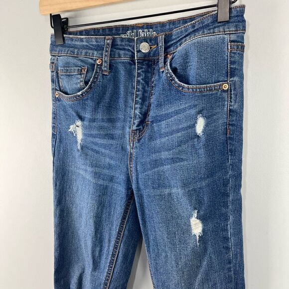 Wild Fable Distressed High Rise Skinny Jeans 2 - Picture 6 of 6